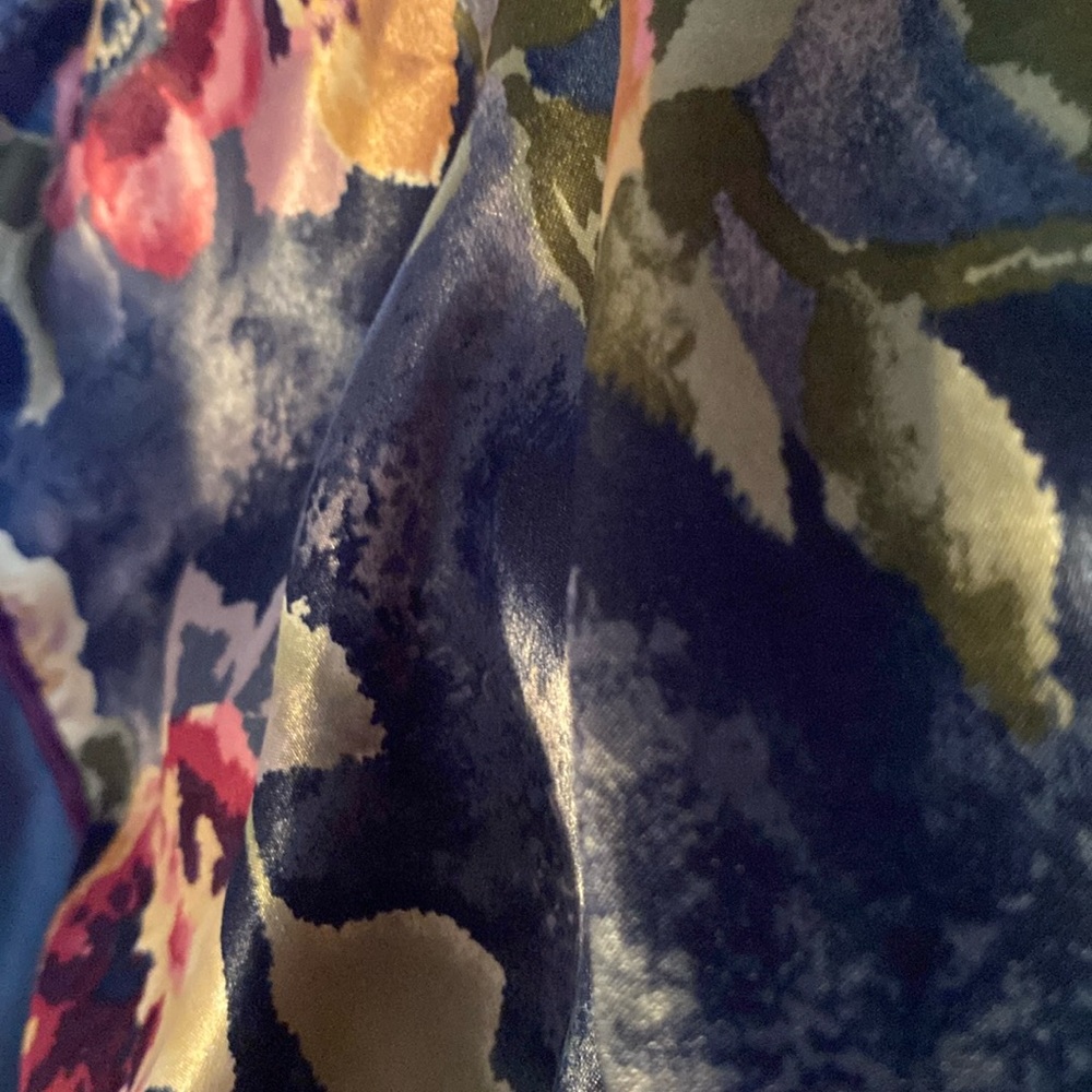 Sateen wrap around Robe with tie 34” from neck to bottom